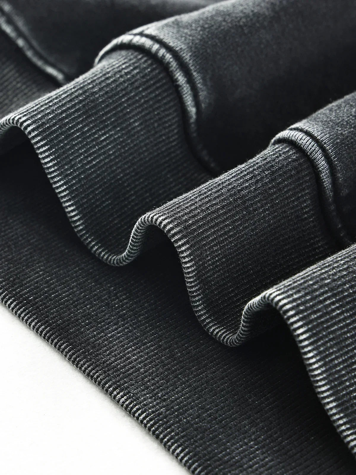 Goth Print Acid Washed Hoodie