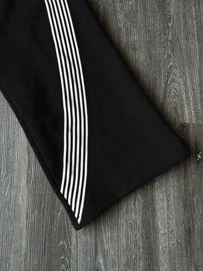 Striped Baggy Sweat Pants