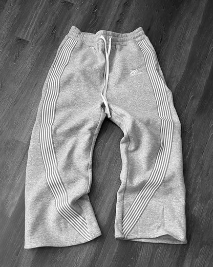 Striped Baggy Sweat Pants